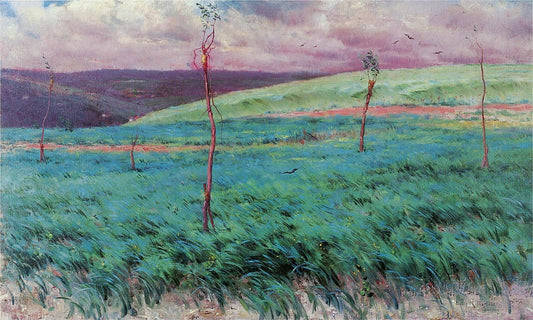 Barley Fields, Giverny by Louis Ritter,A3(16x12")Poster