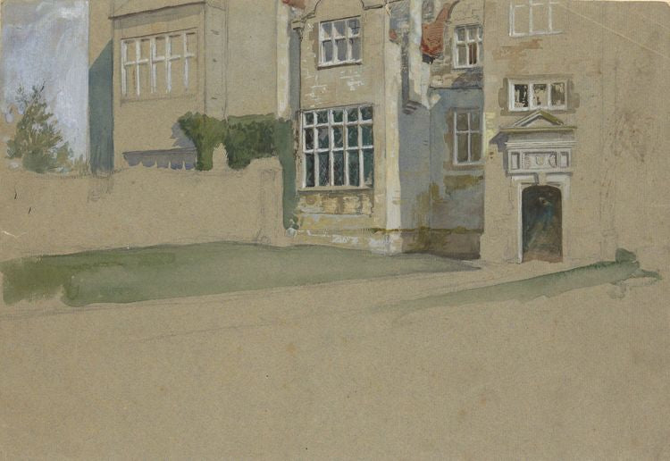 View of an English House by Edwin Austin Abbey,A3(16x12")Poster