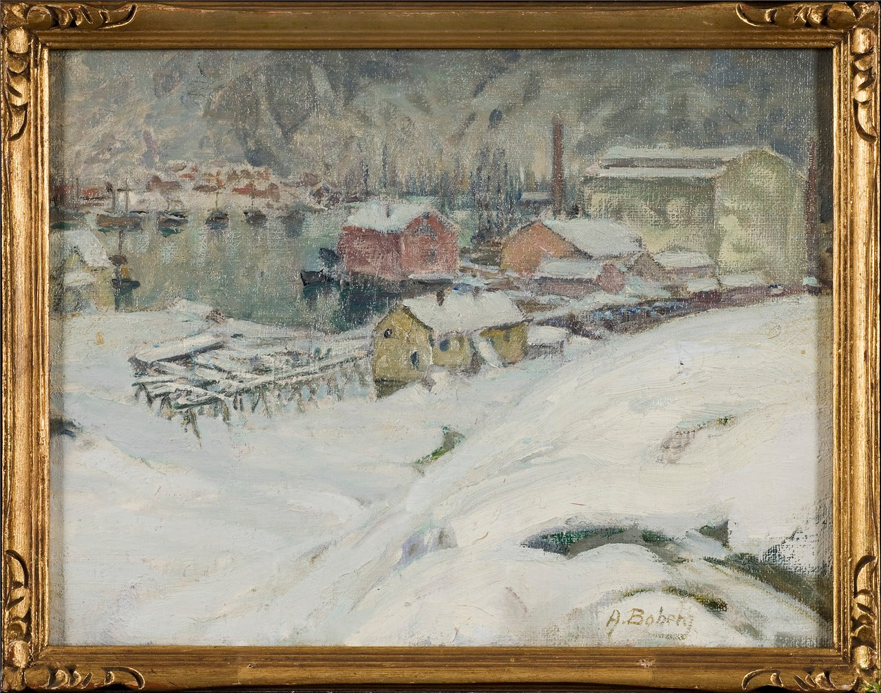 Overcast Weather. Study from North Norway by Anna Boberg,A3(16x12")Poster