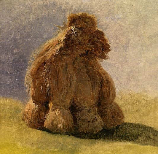 The Haystack (study), vintage artwork by Friedrich Gauermann, A3 (16x12") Poster Print