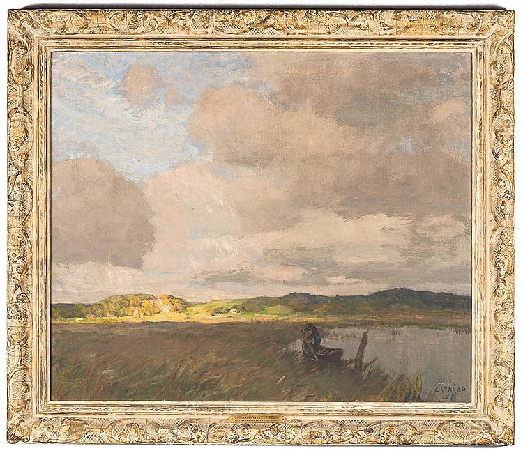 Salt Marsh, vintage artwork by William Langson Lathrop, 12x8" (A4) Poster
