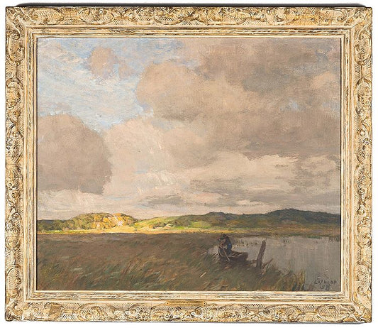 Salt Marsh, vintage artwork by William Langson Lathrop, 12x8" (A4) Poster