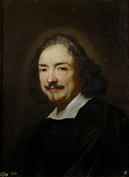 Painter Andrea Sacchi, vintage artwork by Carlo Maratta, 12x8" (A4) Poster