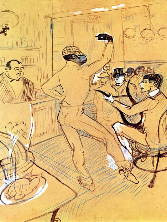 Chocolat Dancing by Henri de Toulouse-Lautrec,A3(16x12")Poster