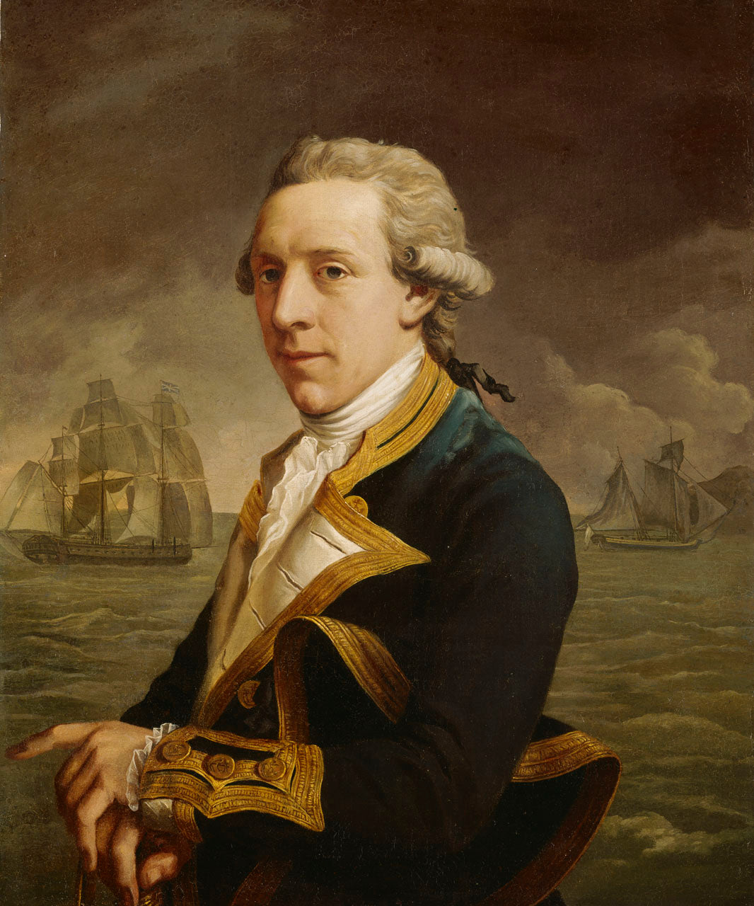 Captain Robert Mann, vintage artwork by John Francis Rigaud, 12x8" (A4) Poster