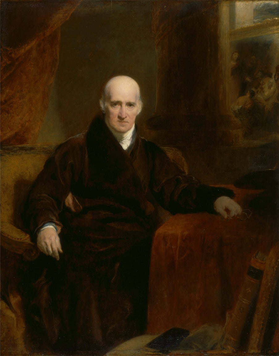 Benjamin West P.R.A., vintage artwork by Thomas Lawrence, 12x8" (A4) Poster