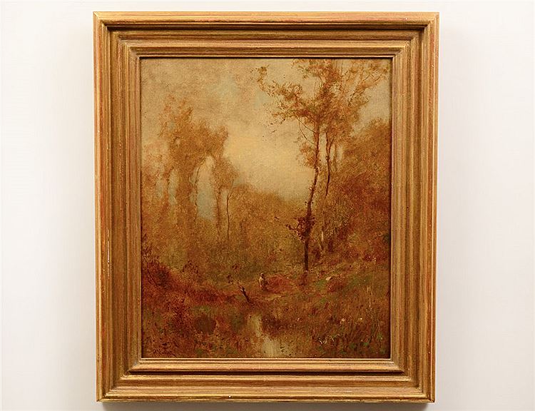 Landscape with Figure by by J. Francis Murphy,A3(16x12")Poster