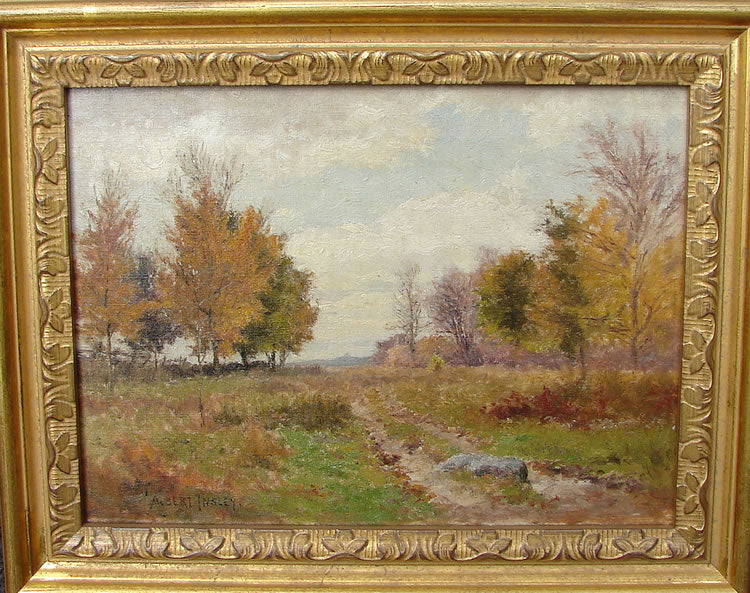 Near Milford, Connecticut, vintage artwork by Albert Babb Insley, 12x8" (A4) Poster