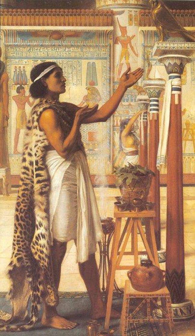 Adoration To Ra, vintage artwork by Sir Edward John Poynter, 12x8" (A4) Poster