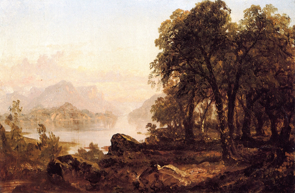 Clearing by  the Lake, vintage artwork by John Frederick Kensett, A3 (16x12") Poster Print
