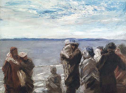 The Ferry to Appledore, vintage artwork by William Morris Hunt, 12x8" (A4) Poster