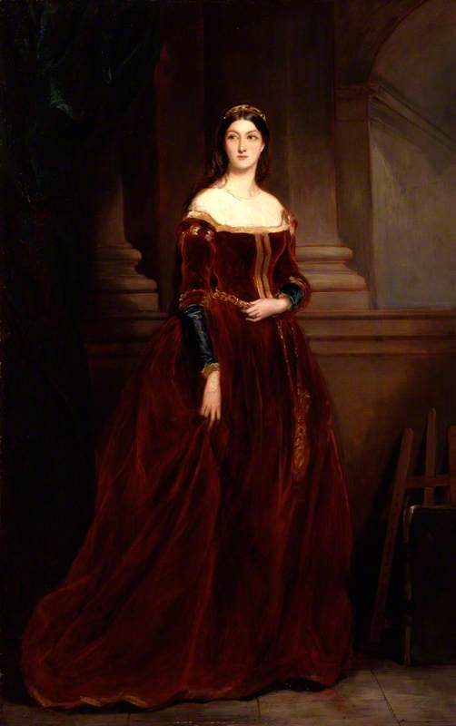 Louisa Anne, nee Stuart, Marchioness of Waterford, vintage artwork by Sir Francis Grant, P.R.A., A3 (16x12") Poster Print