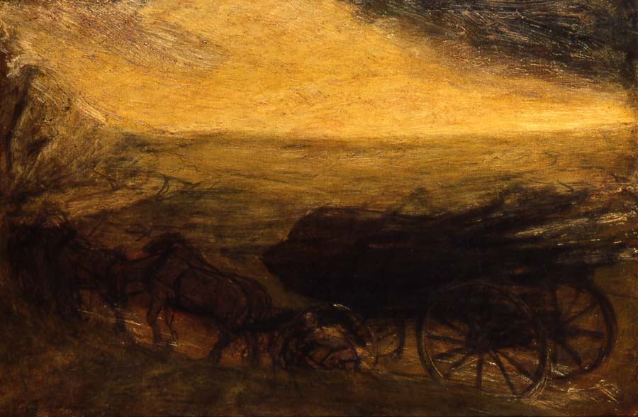 Elemental Forces, vintage artwork by Albert Pinkham Ryder, 12x8" (A4) Poster