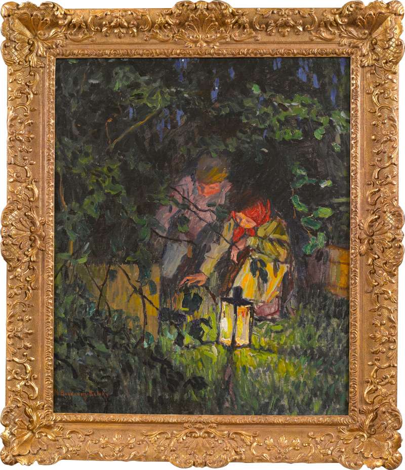 By Lantern Light by Nikolai Petrovich Bogdanov-Belsky,A3(16x12")Poster