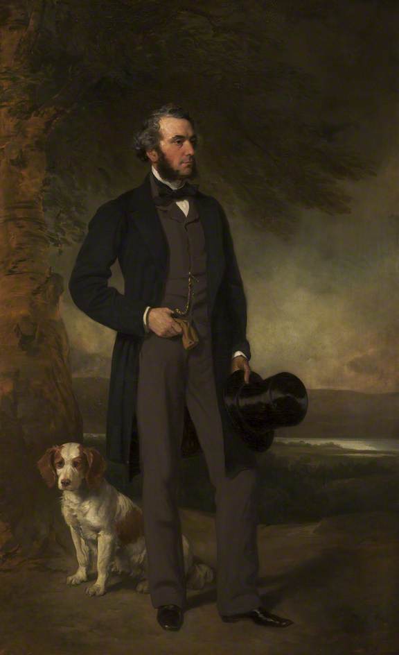 John Hick, Esq., Member of Parliament for Bolton, vintage artwork by Sir Francis Grant, P.R.A., A3 (16x12") Poster Print