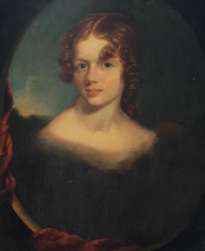 Portrait of Magaretta Falconer Biddle, vintage artwork by John Neagle, A3 (16x12") Poster Print