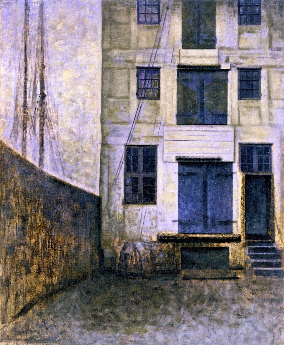 Old Warehouse, Christianshavn by Vilhelm Hammershoi,A3(16x12")Poster