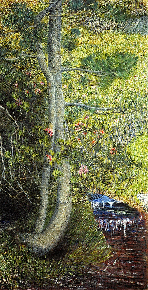 Pine Tree, vintage artwork by Giovanni Segantini, 12x8" (A4) Poster