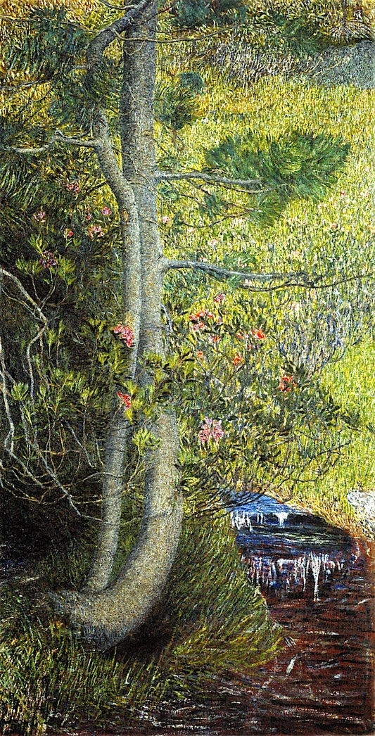 Pine Tree, vintage artwork by Giovanni Segantini, 12x8" (A4) Poster