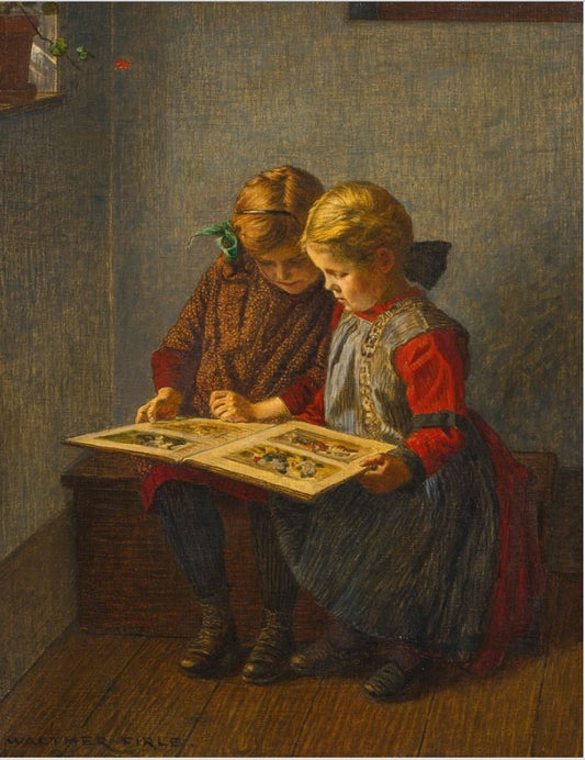 The Fairy Tale, vintage artwork by Walther Firle, 12x8" (A4) Poster