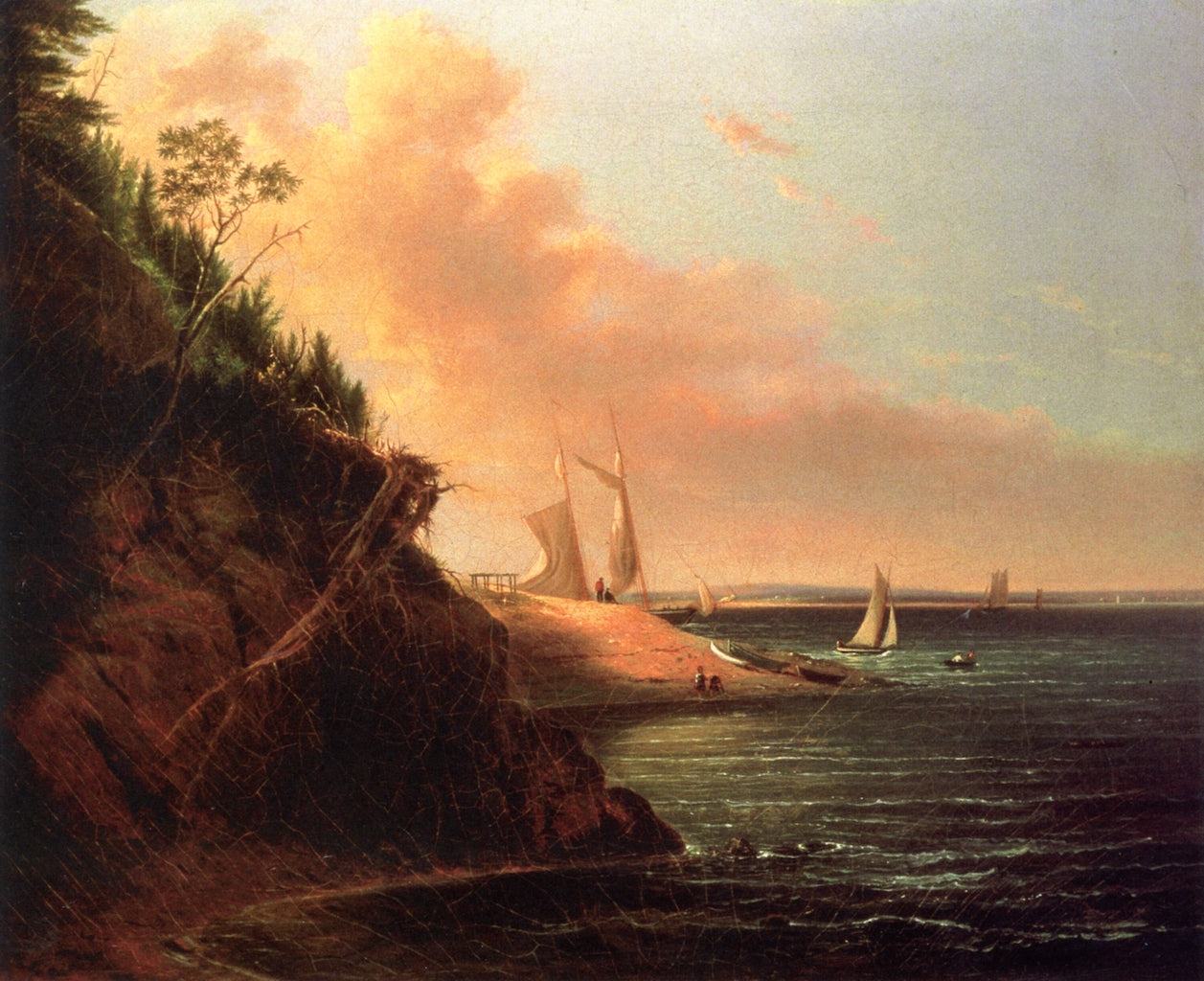 Sutton Island, Mount Desert, vintage artwork by Alvan Fisher, 12x8" (A4) Poster