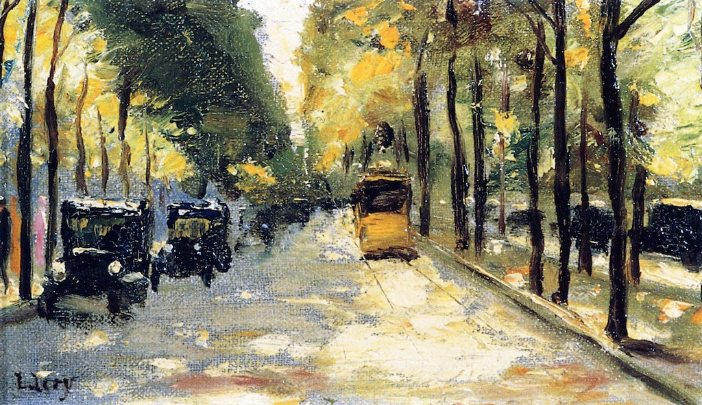 Berlin Street in the Sunshine by Lesser Ury,A3(16x12")Poster
