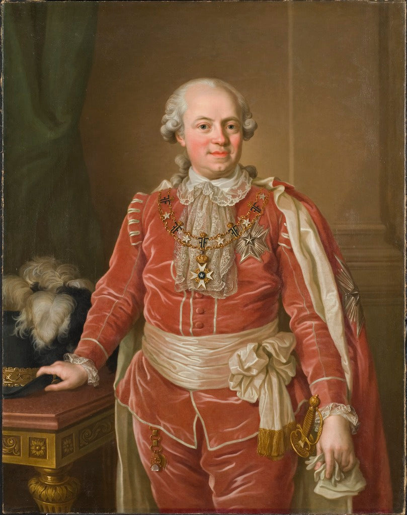 Samuel af Ugglas, vintage artwork by Ulrika Fredrica Pasch, 12x8" (A4) Poster