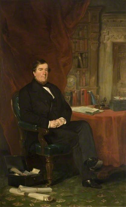 The Right Honourable General Jonathan Peel, vintage artwork by Sir Francis Grant, P.R.A., A3 (16x12") Poster Print