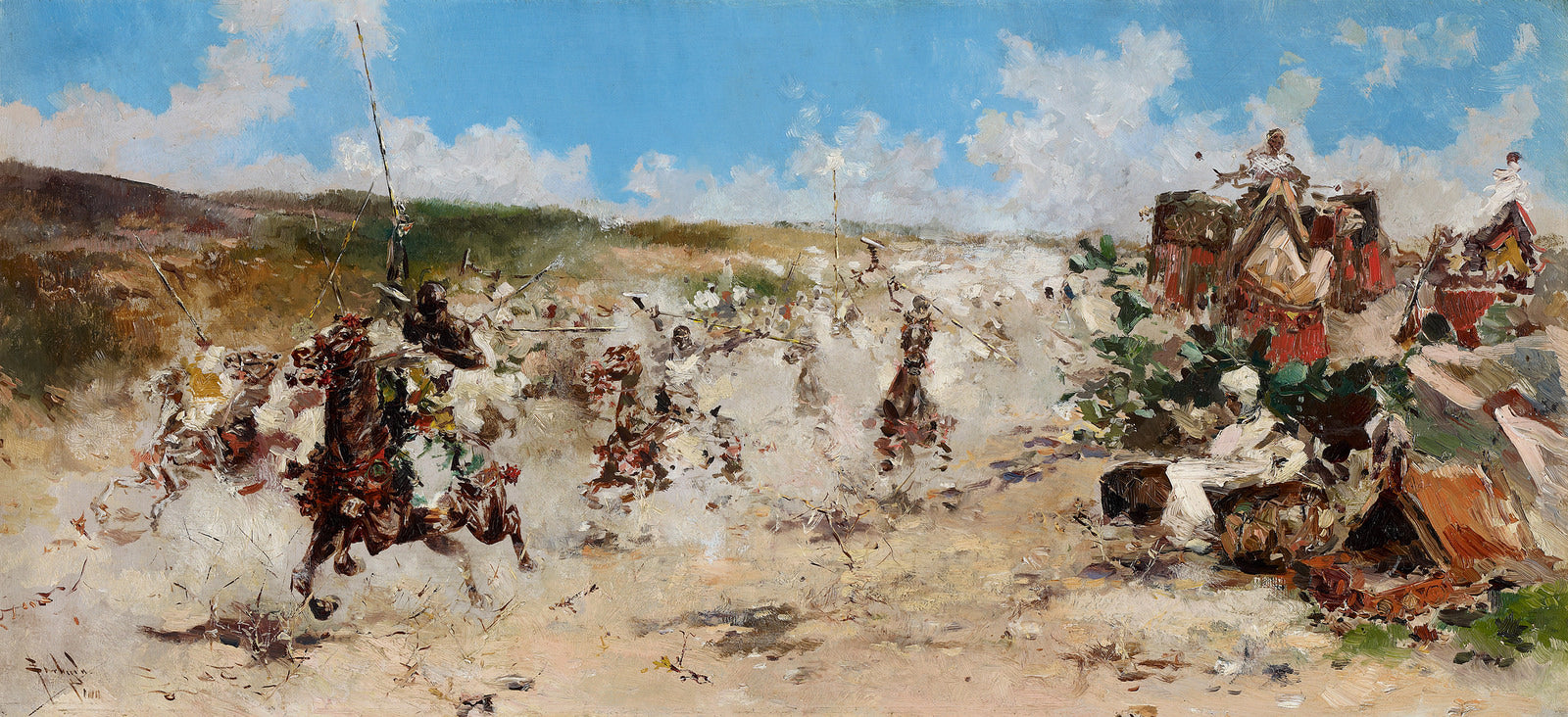 The Game of Gunpowder by Salvator Sanchez Barbudo,A3(16x12")Poster