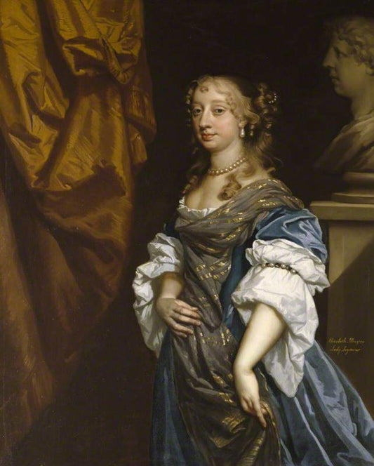 The Honourable Elizabeth Alington (c.1632–1691), Lady Seymour of Trowbridge, vintage artwork by Peter Lely, 12x8" (A4) Poster