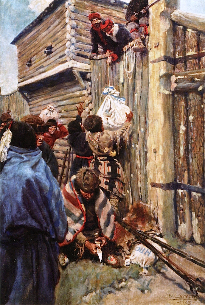 the Top of Battlemented Walls by Newell Convers (N.C.) Wyeth,16x12(A3) Poster