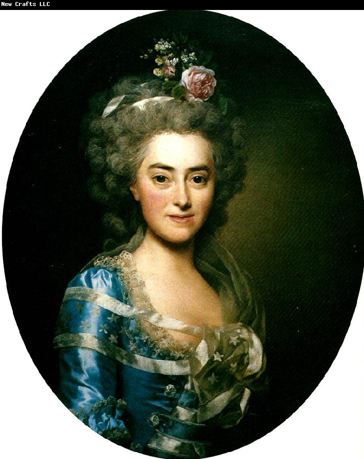 Augustine Suzanne Roslin, vintage artwork by Alexander Roslin, 12x8" (A4) Poster