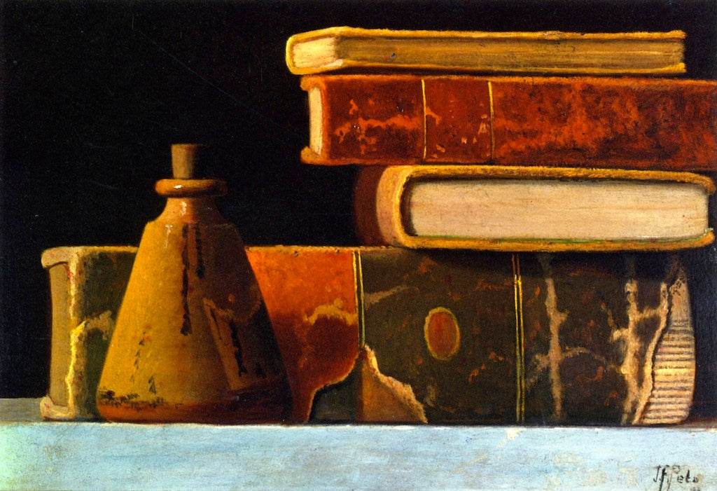 Old Books, vintage artwork by John Frederick Peto, 12x8" (A4) Poster