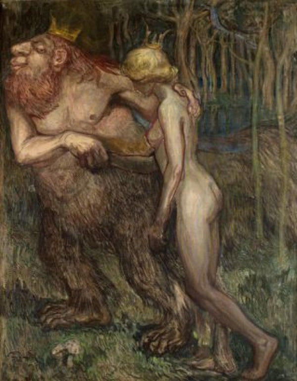 The Troll King and the Princess by Axel Torneman,16x12(A3) Poster