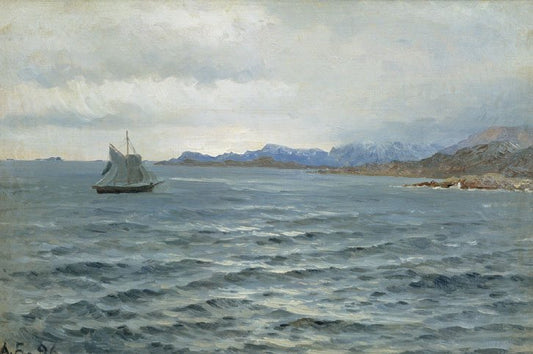 The Coast of Novaya Zemlya, vintage artwork by Alexander Borisov, 12x8" (A4) Poster