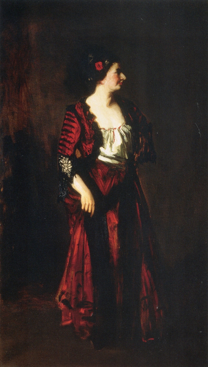 Eugenie Stein, vintage artwork by Robert Henri, 12x8" (A4) Poster