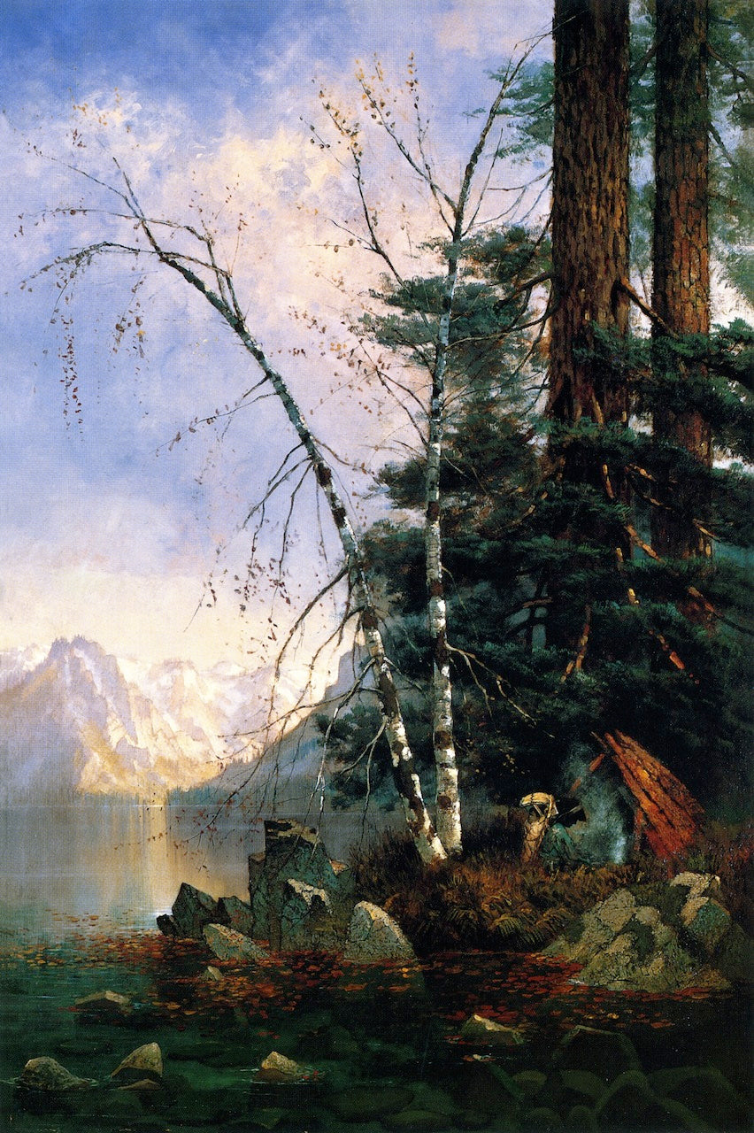 Fallen Leaf Lake, vintage artwork by Edwin Deakin, 12x8" (A4) Poster