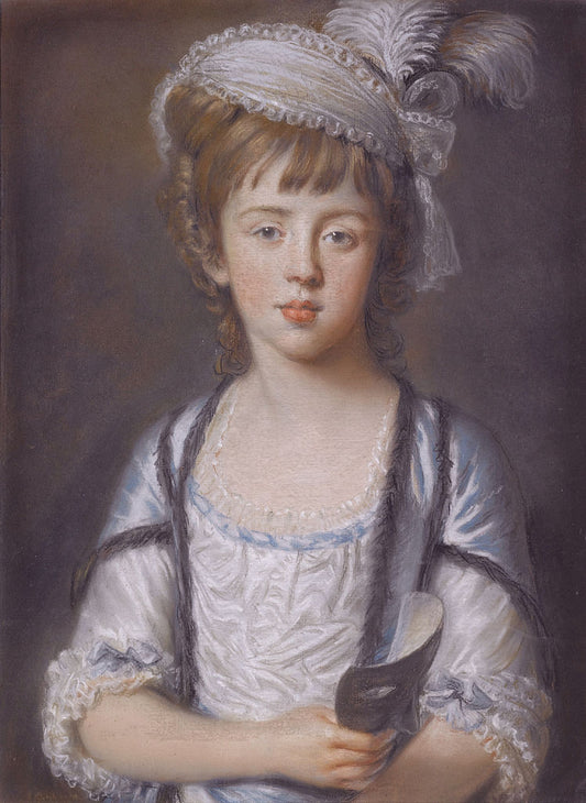 Frances Elizabeth Brudenell-Bruce, vintage artwork by William Hoare, 12x8" (A4) Poster