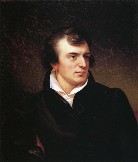 Horatio Greenough, vintage artwork by Rembrandt Peale, 12x8" (A4) Poster