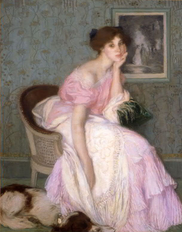 ortrait of Miss Ella Carmichael by Edmond-Franaois Aman-Jean,A3(16x12")Poster