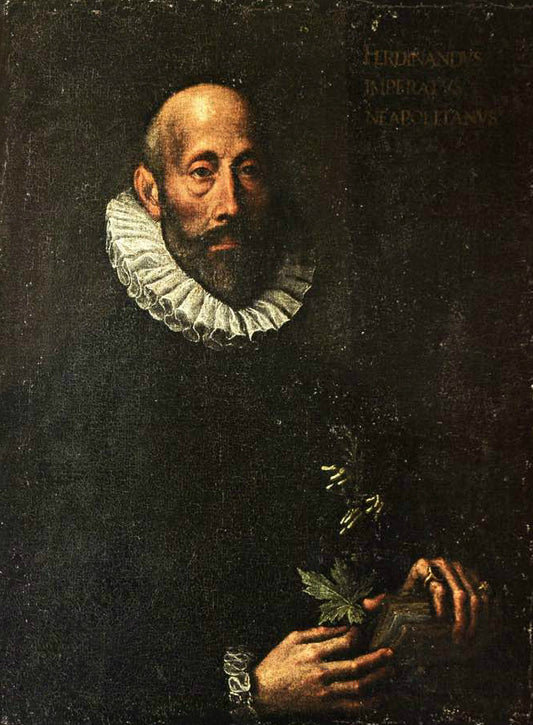Portrait of Ferrante Imperato, vintage artwork by Tanzio da Varallo, 12x8" (A4) Poster