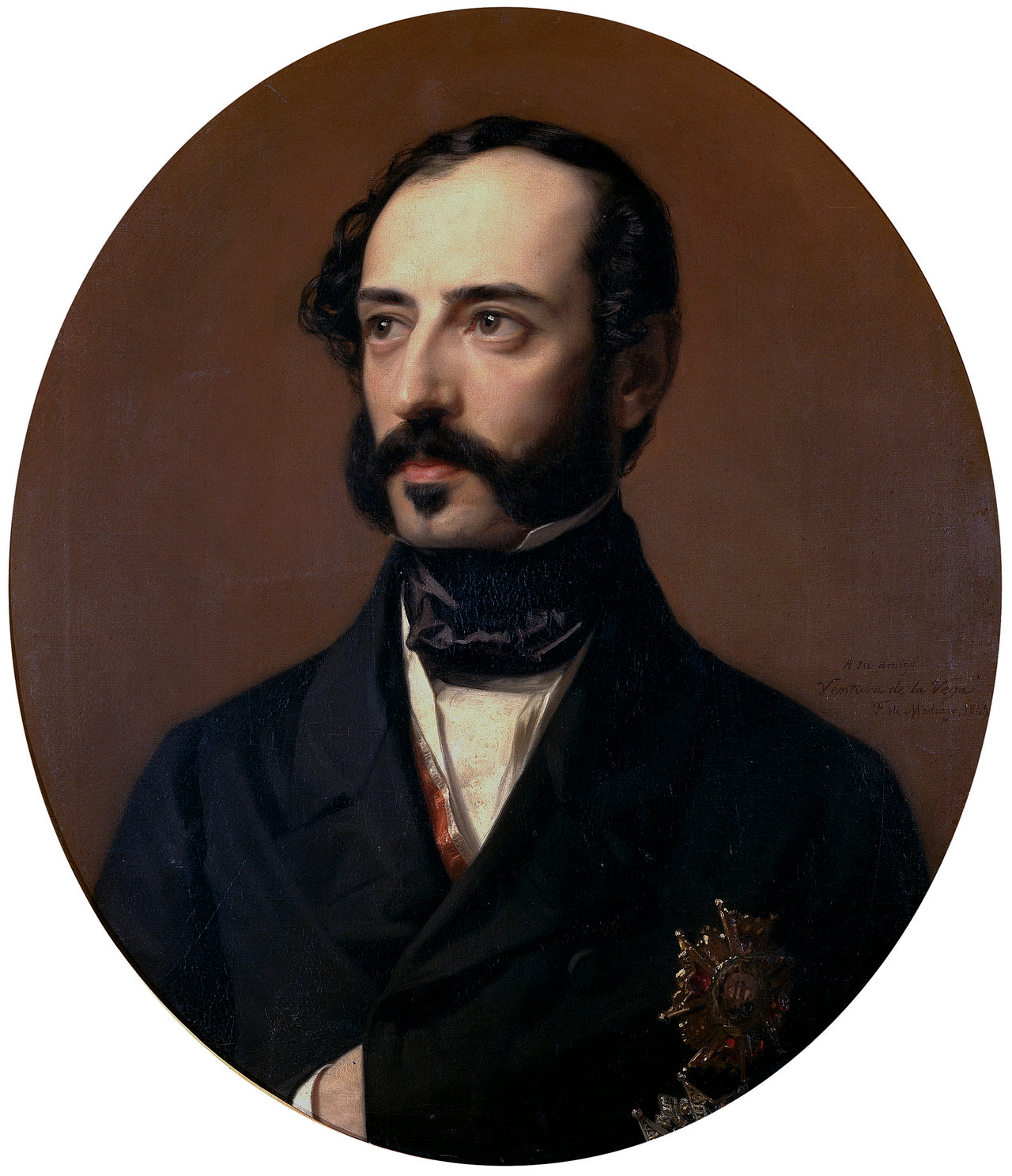 Ventura de la Vega, vintage artwork by Federico de Madrazo y Kuntz, A3 (16x12") Poster Print