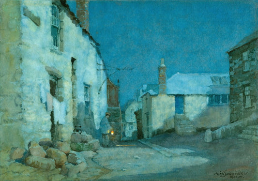 oonlight, Norway Square, St Ives by Albert Moulton Foweraker,16x12(A3) Poster
