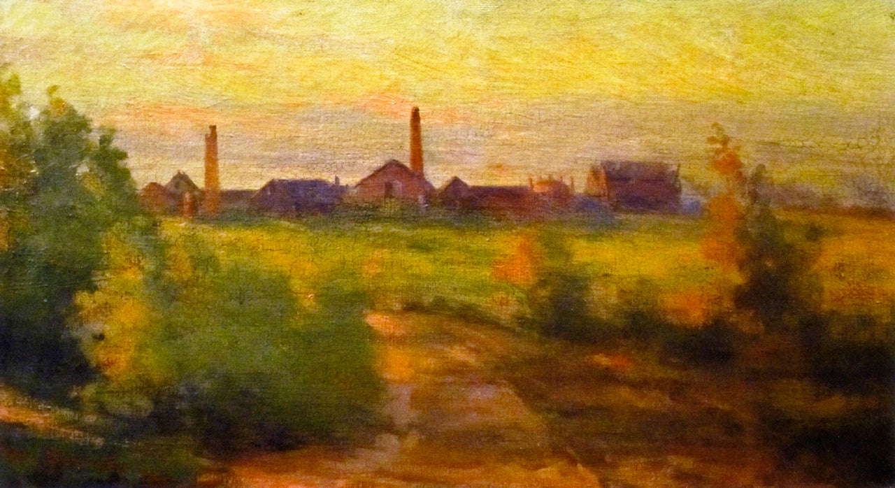 Amman Brick Yard, vintage artwork by Jean Mannheim, 12x8" (A4) Poster