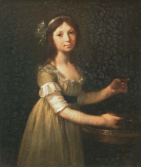 Portrait de Marie-Marguerite Lagnier (1786-1840), vintage artwork by Pierre-Paul Prud'hon, 12x8" (A4) Poster
