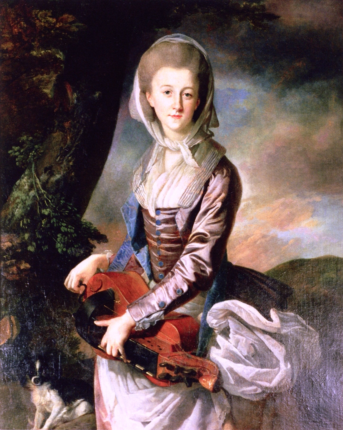 Miss Ann Gore as a Savoyarde, vintage artwork by Johann Zoffany, 12x8" (A4) Poster