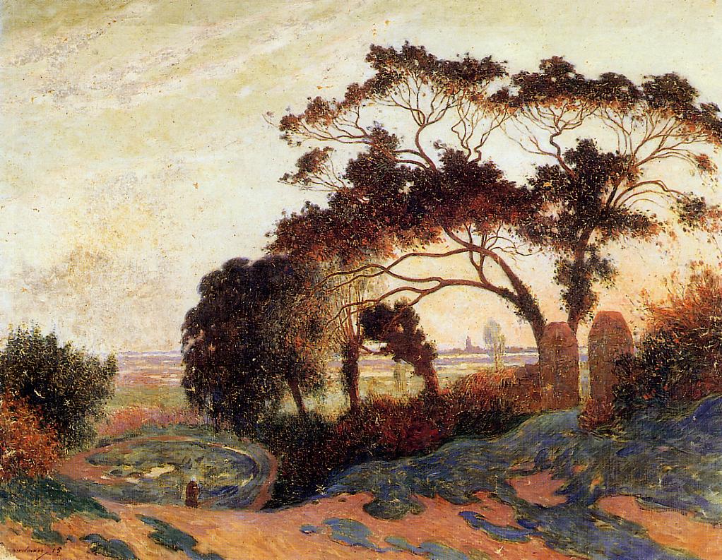 Landscape, Hills of Guerande by Ferdinand du Puigaudeau,A3(16x12")Poster