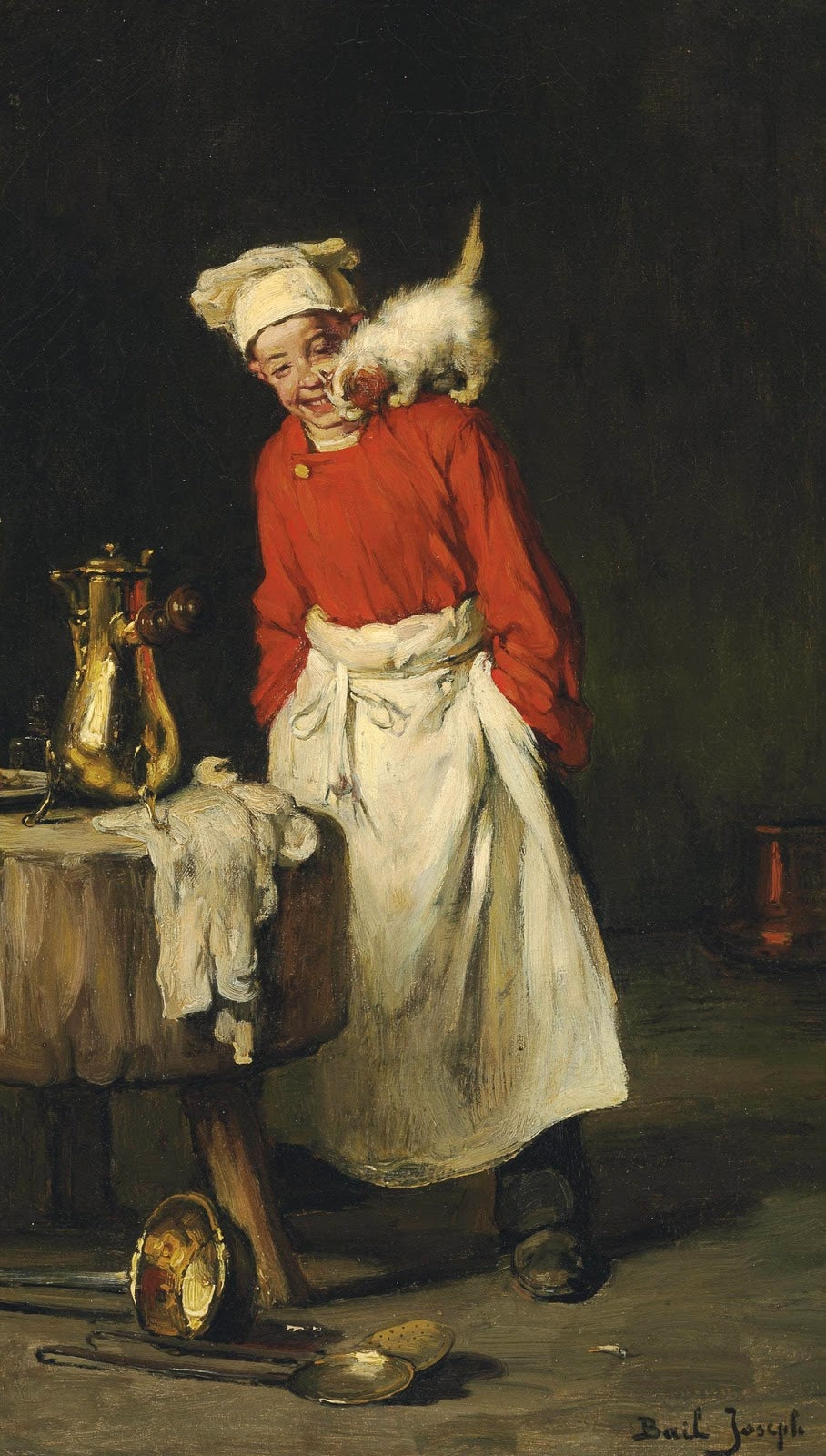 Taking a Break by Claude Joseph Bail,A3(16x12")Poster