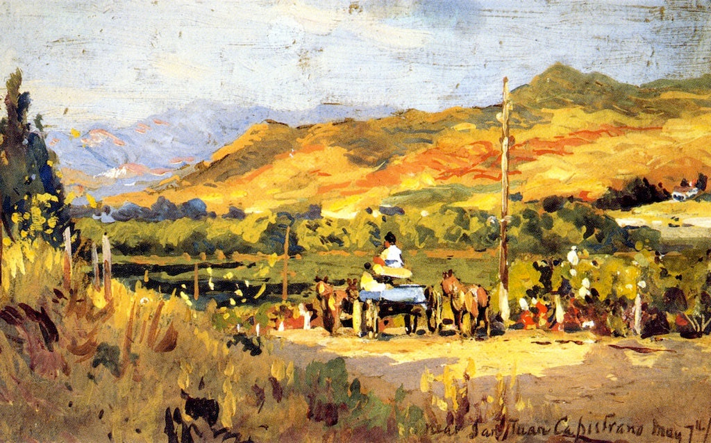 Near San Juan Capistrano, vintage artwork by Colin Campbell Cooper, 12x8" (A4) Poster