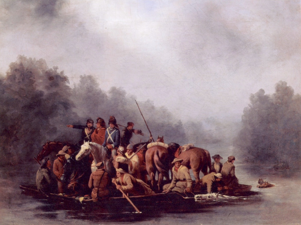 Marion Crossing the Pedee, vintage artwork by William Tylee Ranney, A3 (16x12") Poster Print